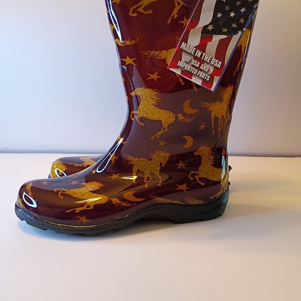 Sloggers Women's Rain Boots Horse Print Size 7